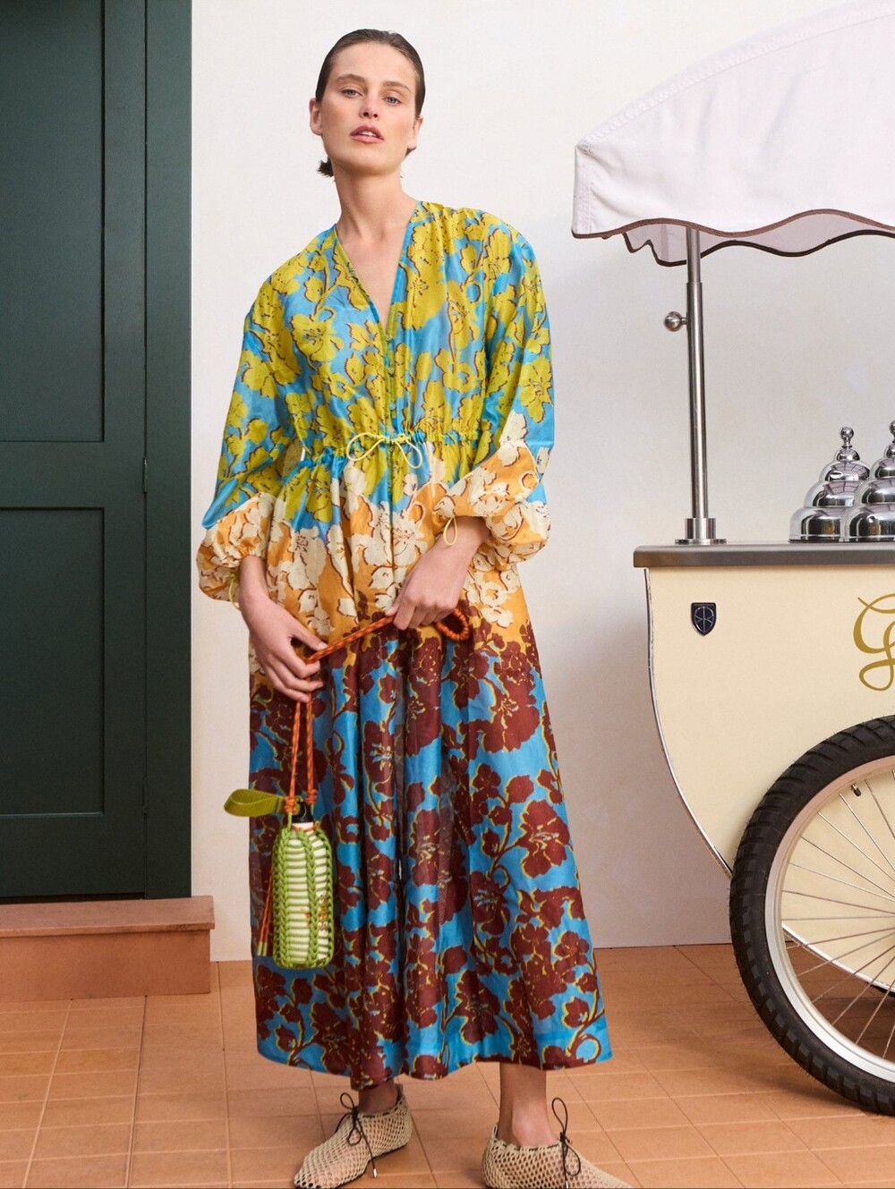 Alemais splice shirtdress